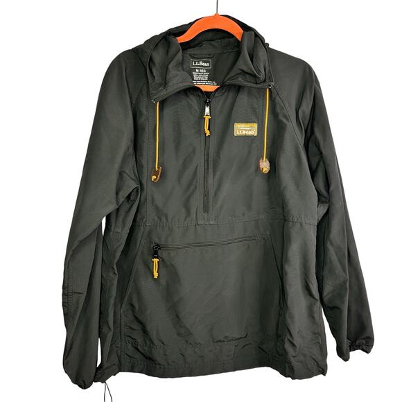 L.L. Bean Jacket women’s Mountain Classic Anorak 1/2 Zip Hooded medium - Picture 1 of 5